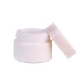 best selling  cylinder 30g glass cosmetic cream jar